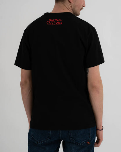 Riding Culture Stripe T-Shirt - Black