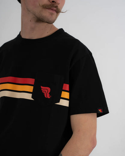 Riding Culture Stripe T-Shirt - Black