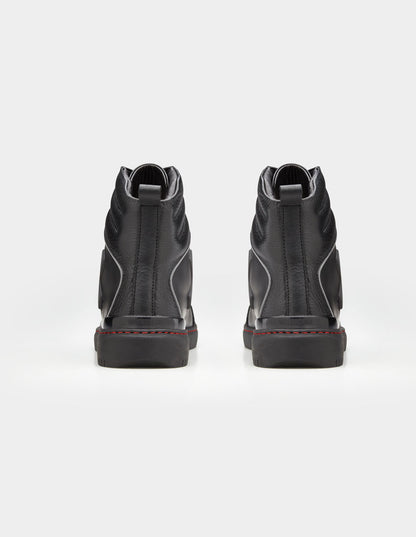 Umberto Luce Shapevulk Moto Sneakers - Black
