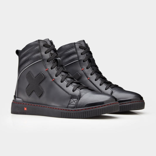 Umberto Luce Shapevulk Moto Sneakers - Black