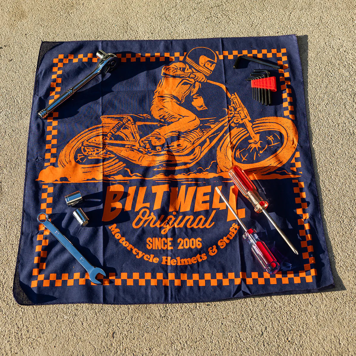 Biltwell Bandana - Lefty Navy