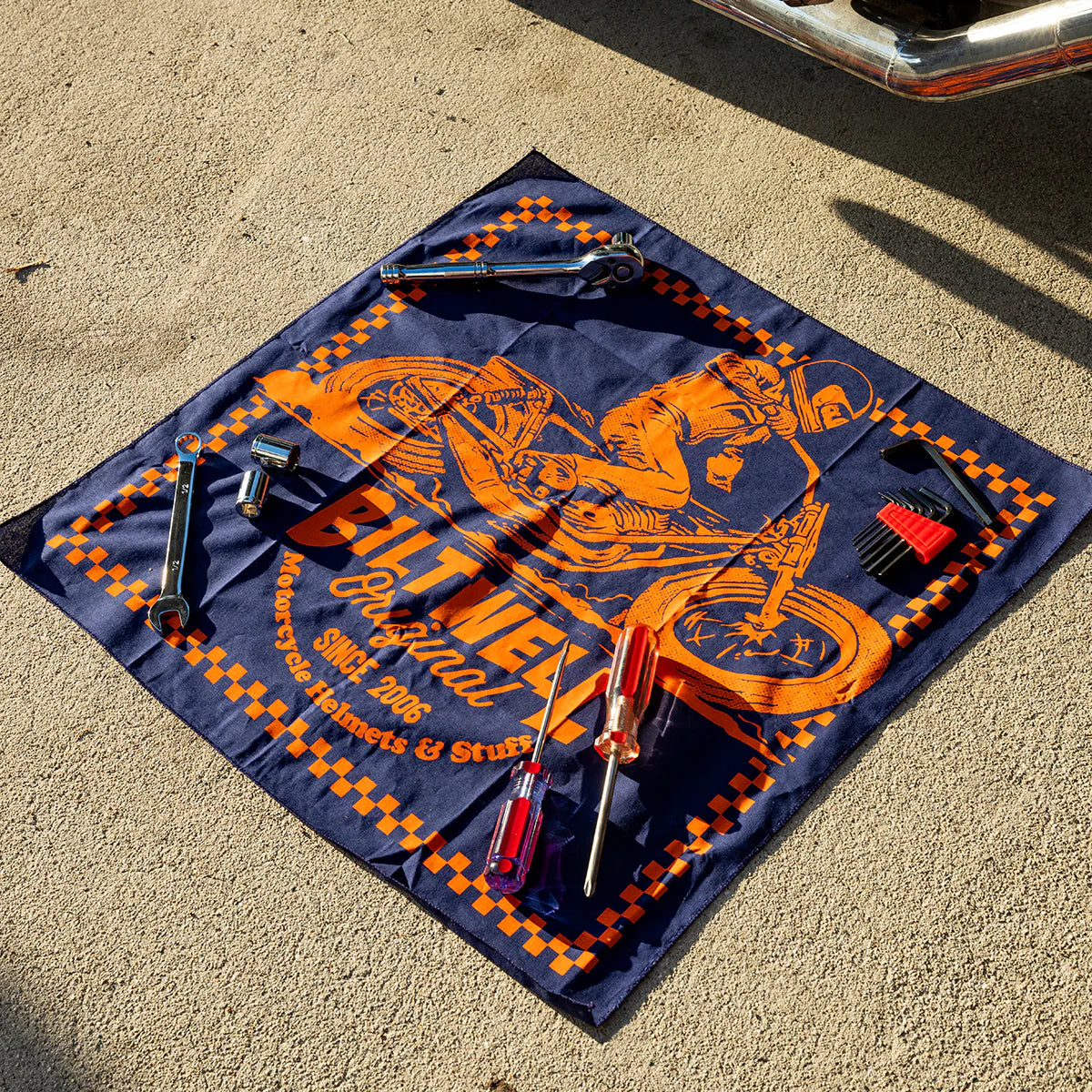 Biltwell Bandana - Lefty Navy