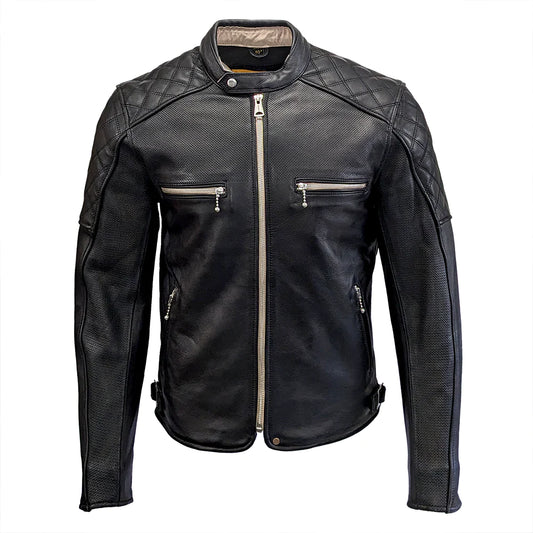 Goldtop Summer Flat Tracker Jacket (Perforated Leather)