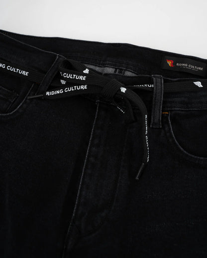 Riding Culture Tapered Slim Jeans - Black