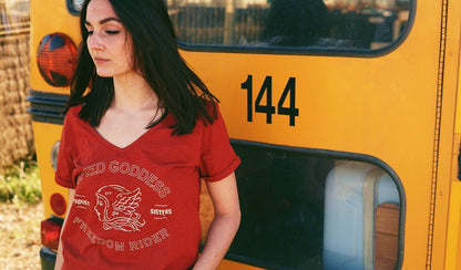 Wildust Sisters V-Neck T-Shirt - Speed Goddess