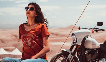 Wildust Sisters V-Neck T-Shirt - Speed Goddess