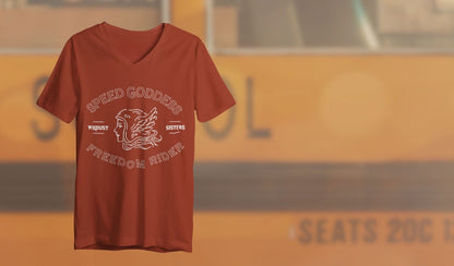 Wildust Sisters V-Neck T-Shirt - Speed Goddess