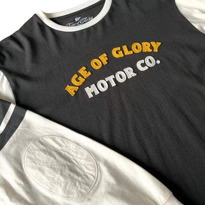 Age of Glory Authentic LS Tee - Black/Ecru