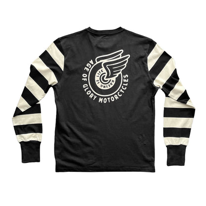 Age of Glory Champ LS Tee - Black/Ecru