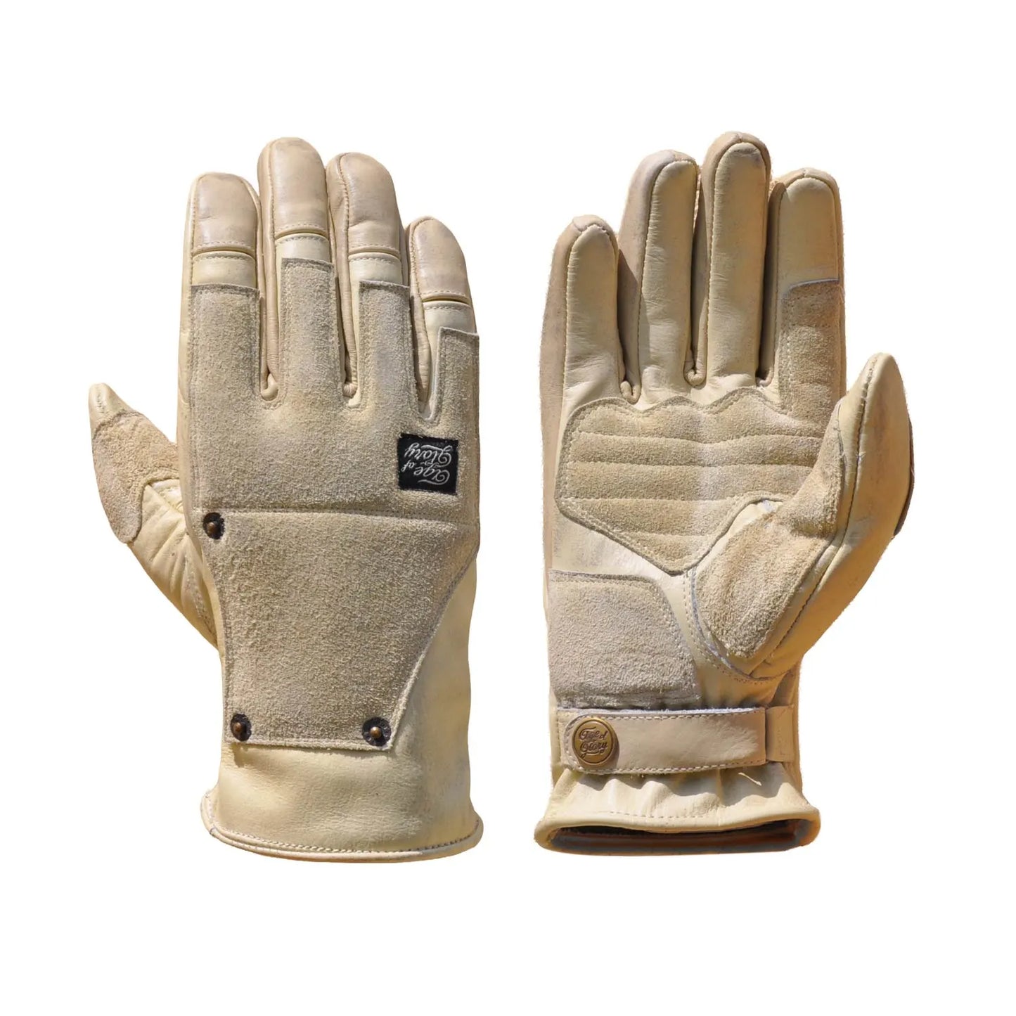 Age of Glory Crafter Leather Gloves - Aged White