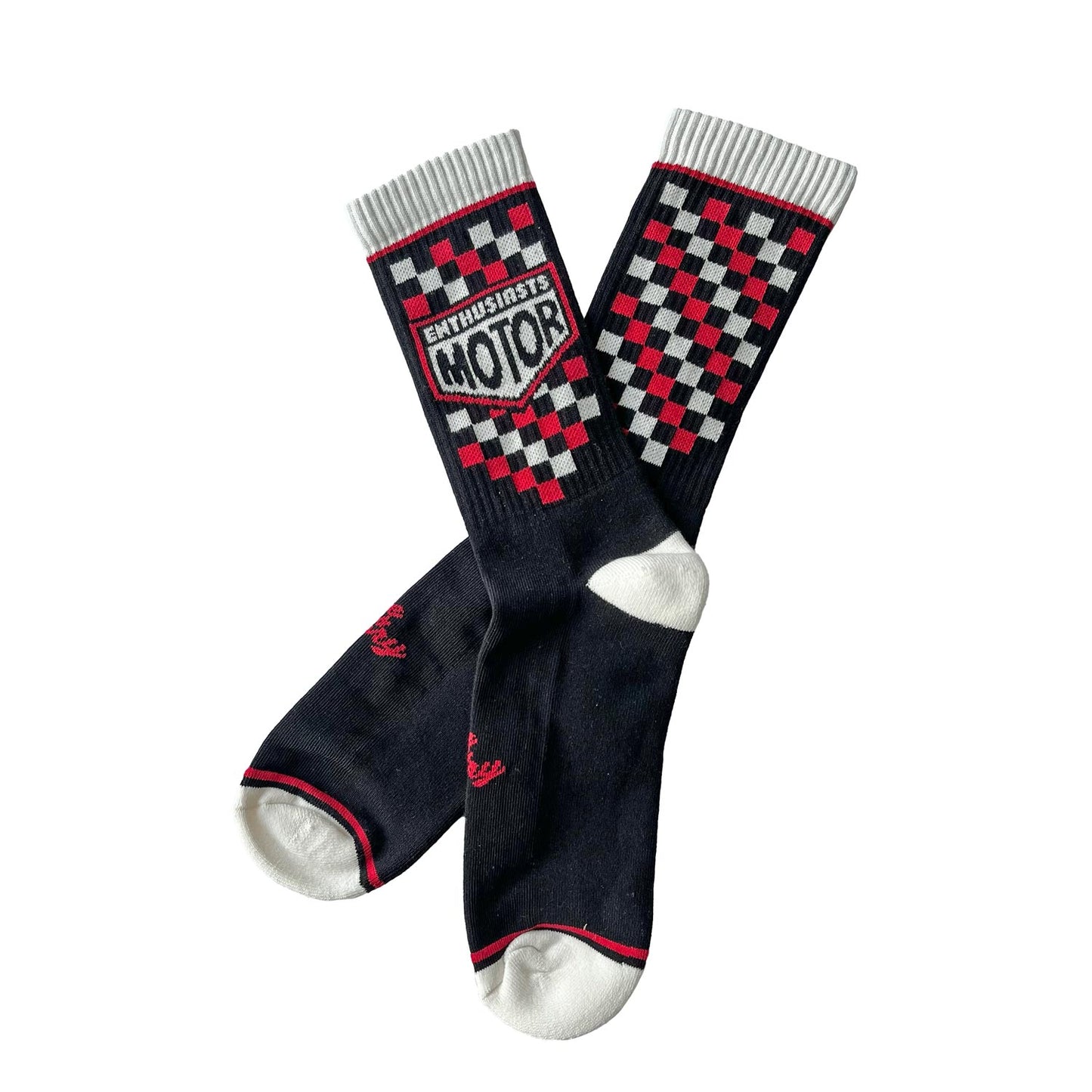 Age of Glory Enthusiasts Socks - Black/Red/Off-White