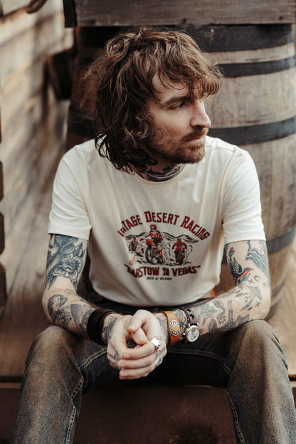Age of Glory Vintage Racing T-shirt - Ecru