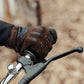 Age of Glory Shifter Leather CE Gloves - Denim/Brown