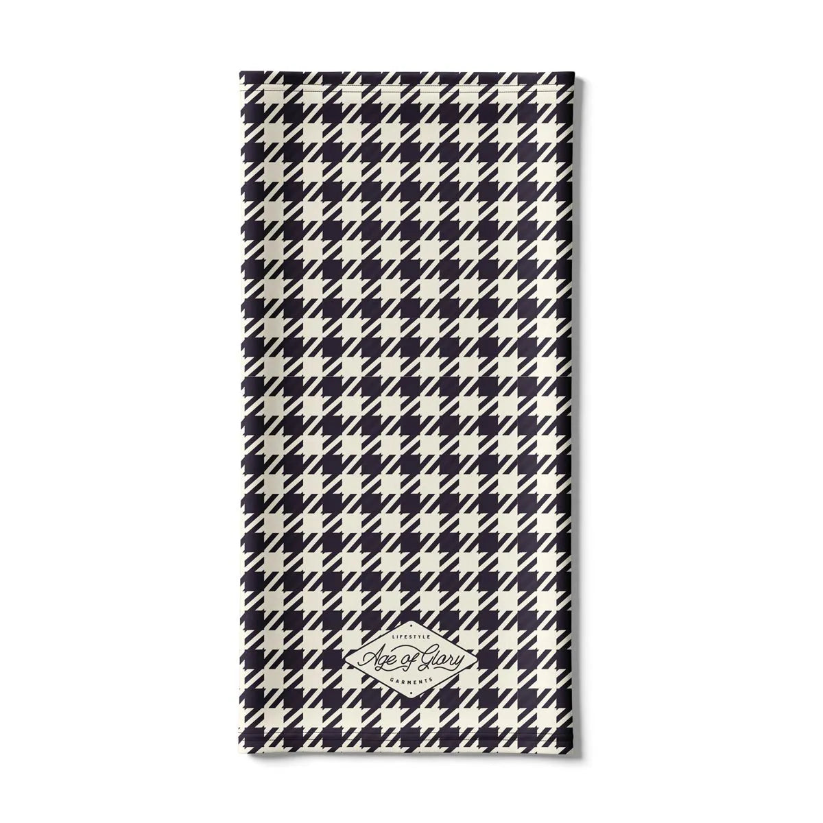 Age of Glory Houndstooth Neck Tube - Black/White