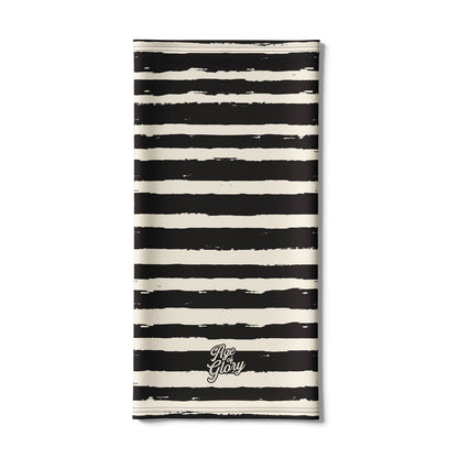 Age of Glory Painted Stripes Neck Tube - Black/Ecru
