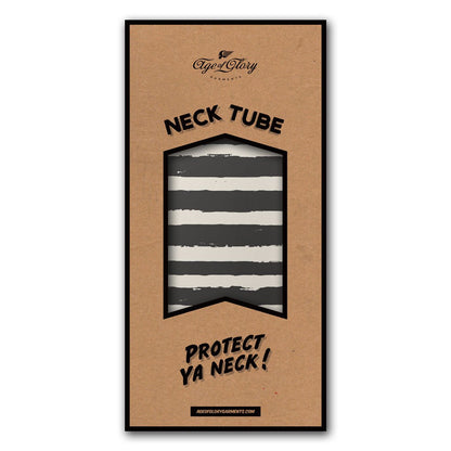 Age of Glory Painted Stripes Neck Tube - Black/Ecru
