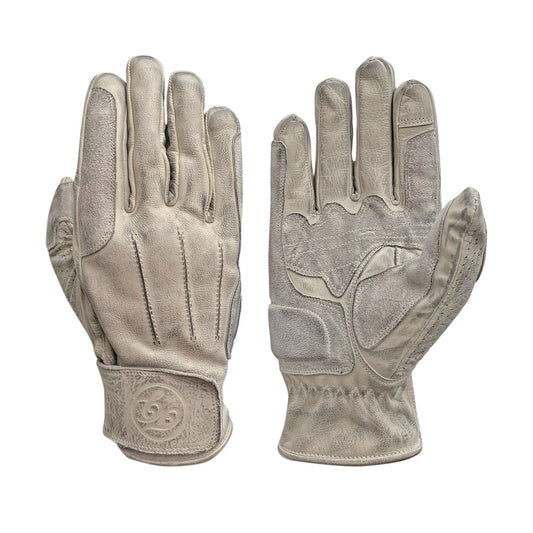 Age of Glory Rover Leather CE Gloves - Aged White