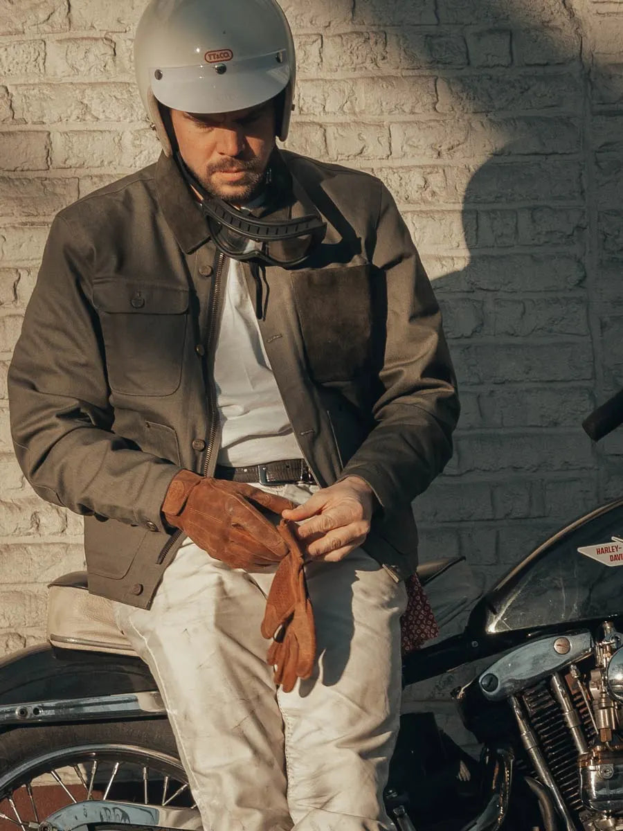 Age of Glory Rover Leather CE Gloves - Caramel Suede