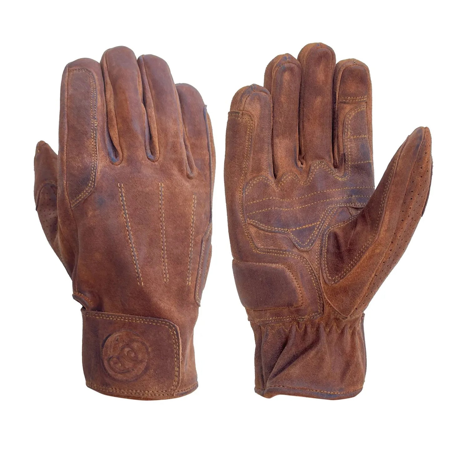 Age of Glory Rover Leather CE Gloves - Caramel Suede