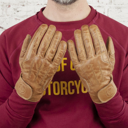 Age of Glory Rover Leather CE Gloves - Waxed Camel