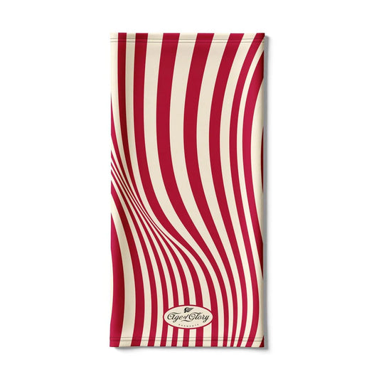 Age of Glory Striped Flag Neck Tube - Vanilla/Red