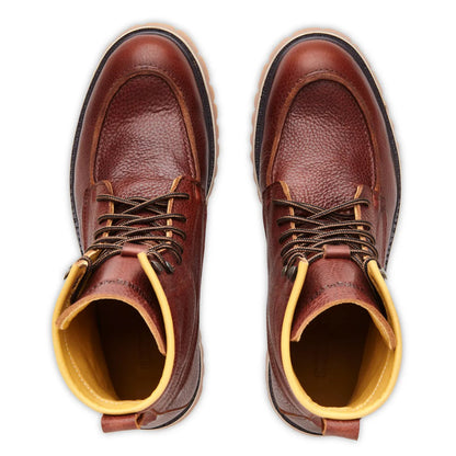 Umberto Luce Wagon Mens Moto Boots - Brown