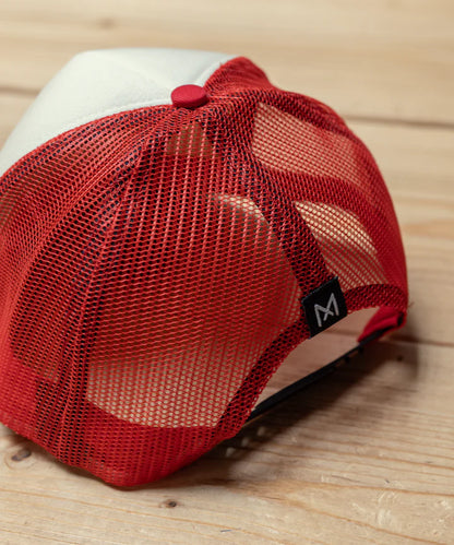 Maria Riding Company Trucker Cap - White Snake