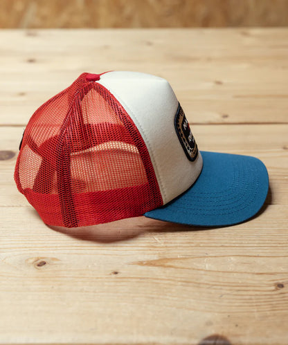 Maria Riding Company Trucker Cap - White Snake