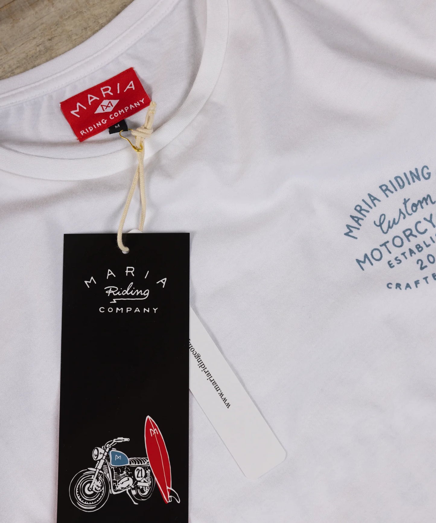 Maria Riding Company T-shirt - Handcrafted White