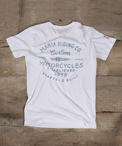 Maria Riding Company T-shirt - Handcrafted White