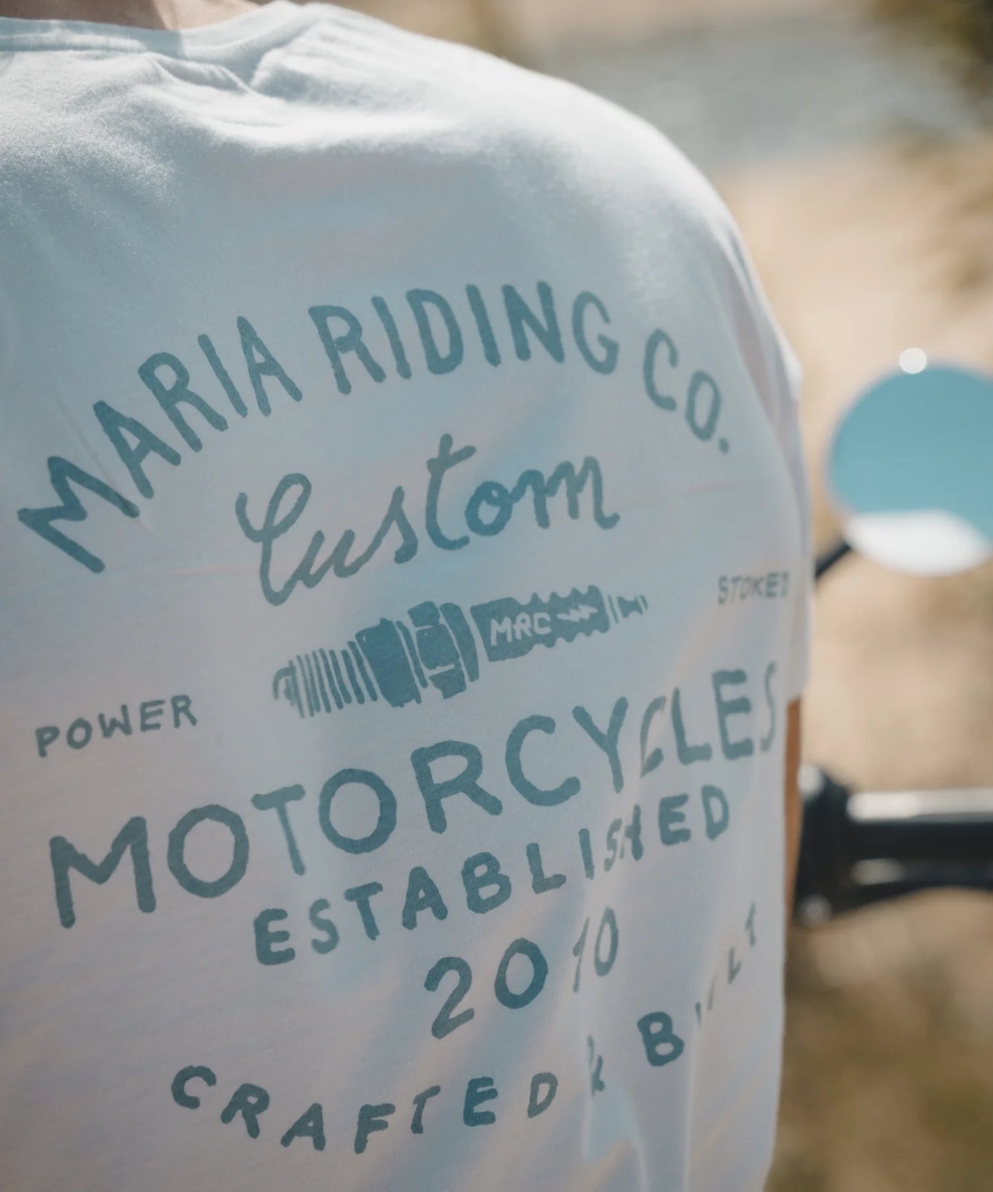 Maria Riding Company T-shirt - Handcrafted White