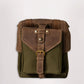 Goldtop Canvas & Leather Small Tank Bag - Olive/Tan