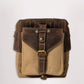Goldtop Canvas & Leather Small Tank Bag - Sahara/Tobacco