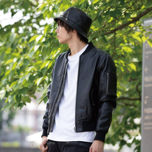 Degner CP-27 Leather Bucket Hat