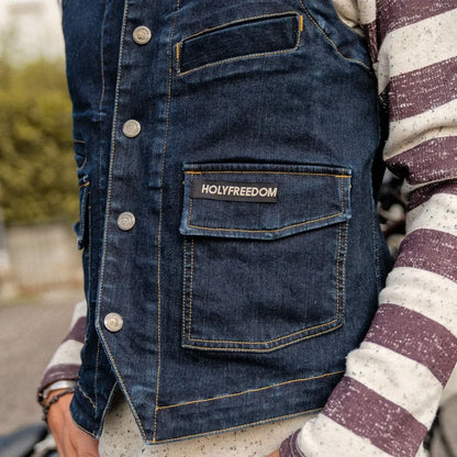 Holyfreedom Gents Vest - Denim