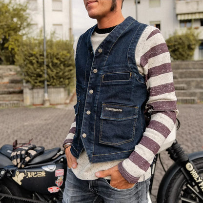 Holyfreedom Gents Vest - Denim