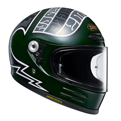 Shoei Glamster Heiwa Motorcycle - TC-4 Green/Grey