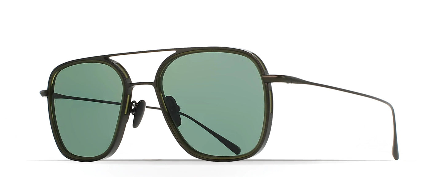Brett Niki Sunglasses - Gun/Khaki