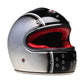 Ruby Castel Full Face Helmet - 100 Years Silver Foil