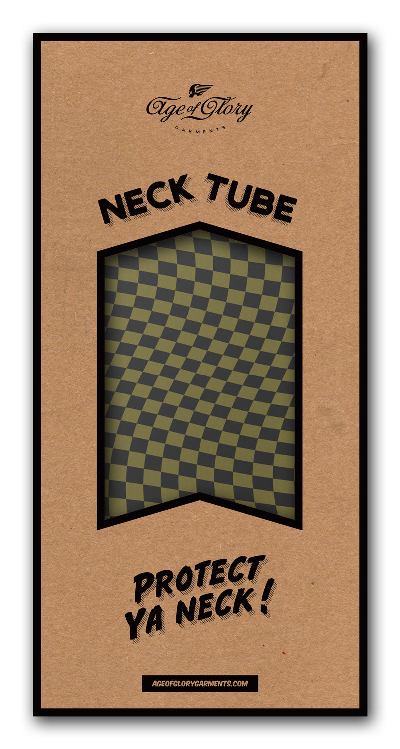 Age of Glory Twisted Checkers Neck Tube - Black/Red