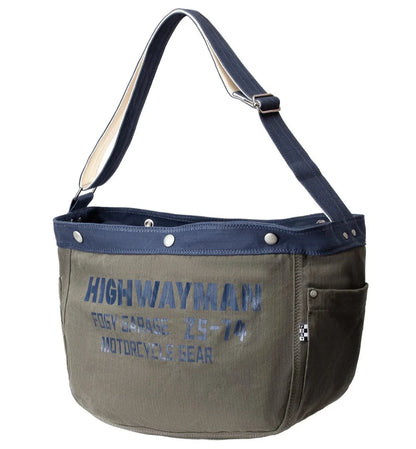Fogy Garage Newsboy Crossbody Bag - Blue