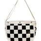 Fogy Garage Newsboy Crossbody Bag - Checkered