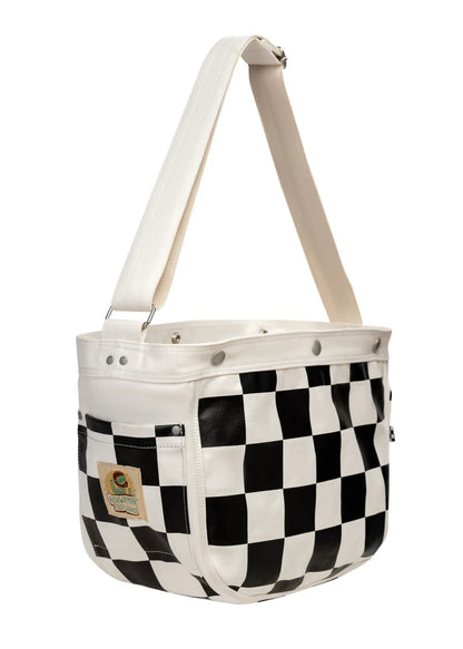 Fogy Garage Newsboy Crossbody Bag - Checkered
