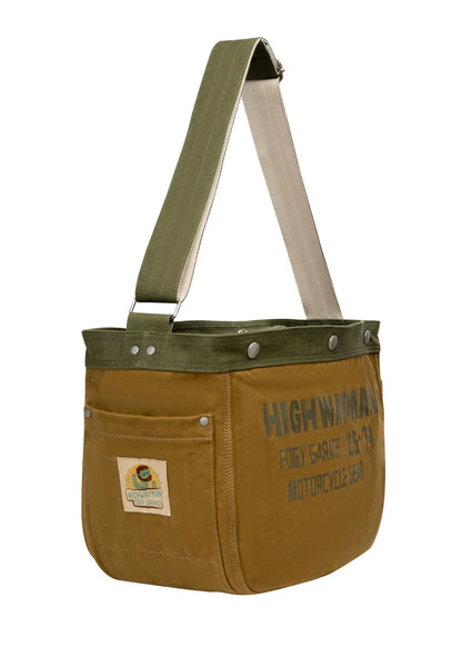 Fogy Garage Newsboy Crossbody Bag - Wild