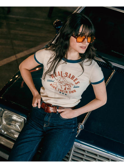 Wildust Sisters Ringer T-Shirt - Real Babes