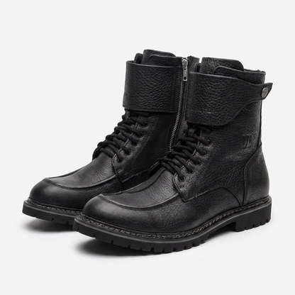 Umberto Luce Rooney Mens Moto Boots - Black