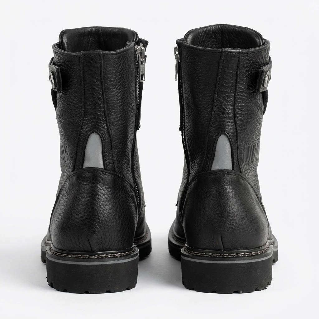 Umberto Luce Rooney Mens Moto Boots - Black
