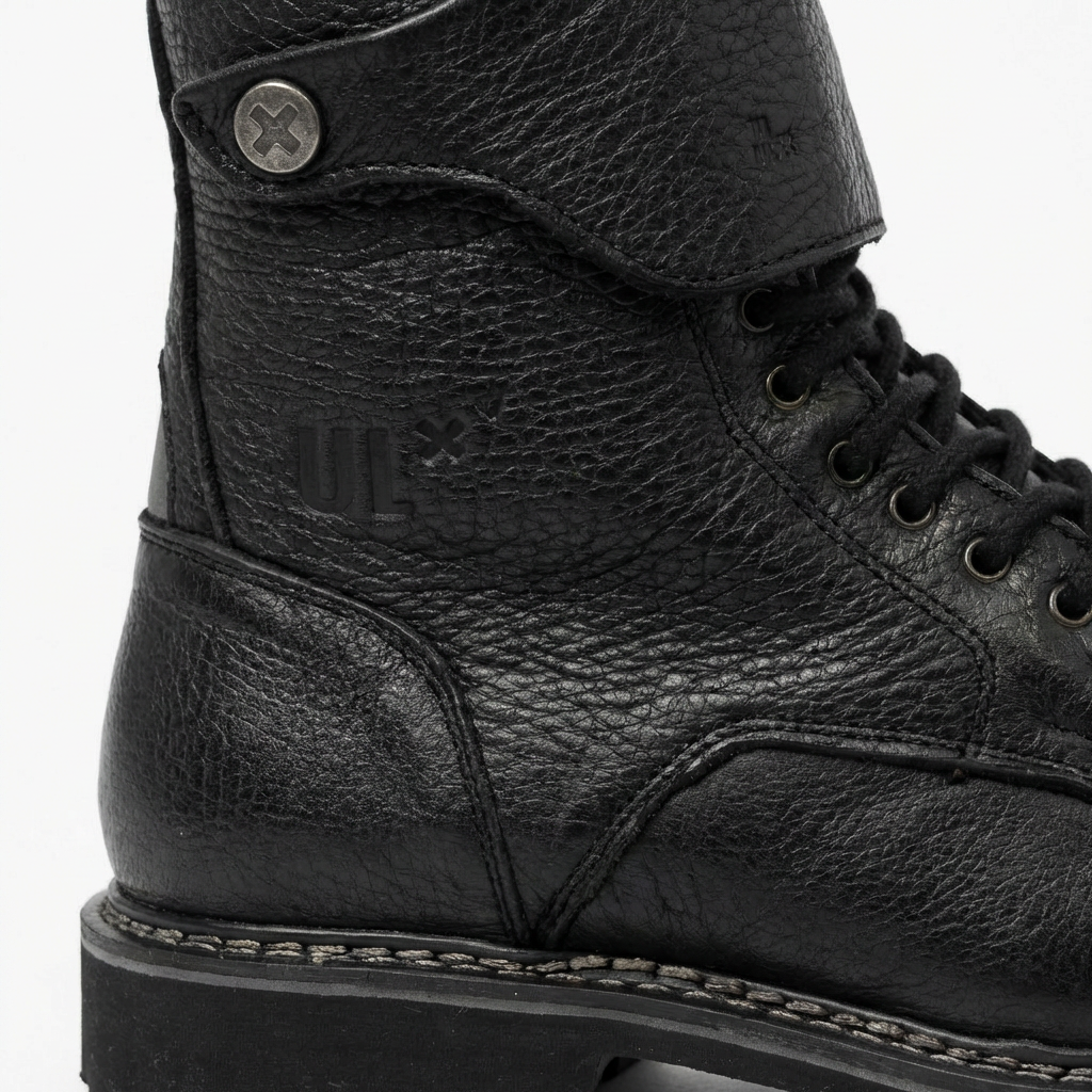 Umberto Luce Rooney Mens Moto Boots - Black