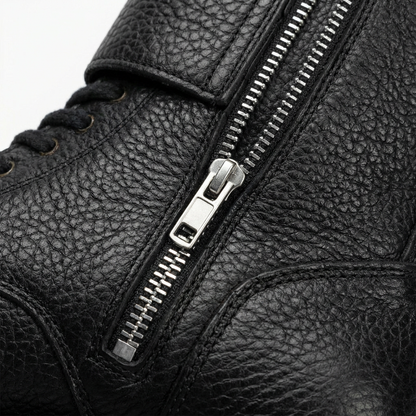 Umberto Luce Rooney Mens Moto Boots - Black