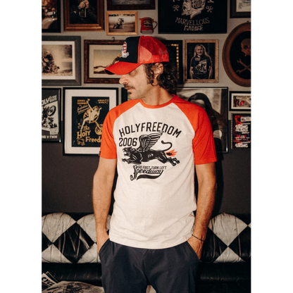 Holyfreedom Fart Flame T-shirt - Red/White